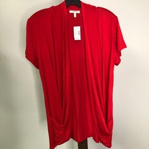 Maurice’s red cardigan